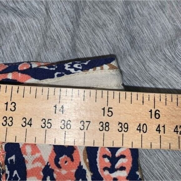 Pilcro and the Letterpress Anthropologie Paz Ikat Boho Drawstring Joggers Sz 27 - Picture 7 of 10